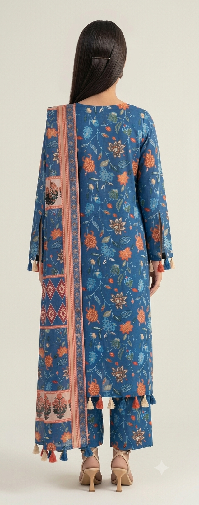 Sapphire Day to Day 3 Piece Printed Lawn – Digital Printed Shirt, Dupatta & Trouser - Image 2