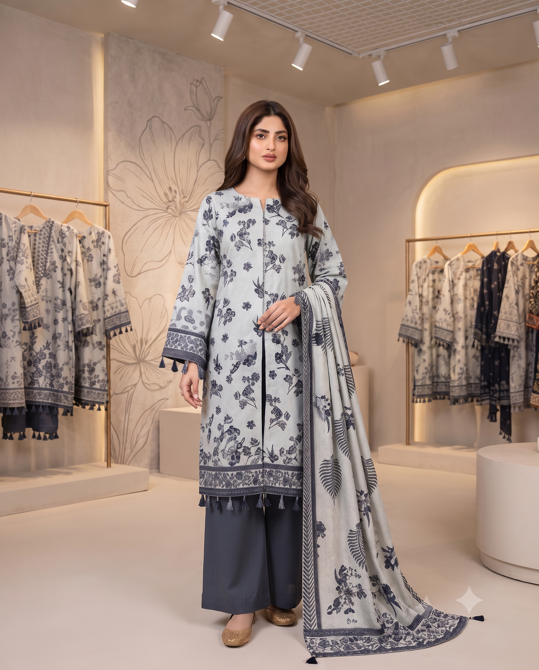 Alkaram Summer Collection – Digital Lawn 3 Piece Suit