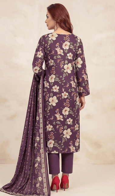 COCO Prints Summer Collection CP‑7274 – Fancy Lawn Shirt, Chiffon Dupatta & Dyed Trouser - Image 2