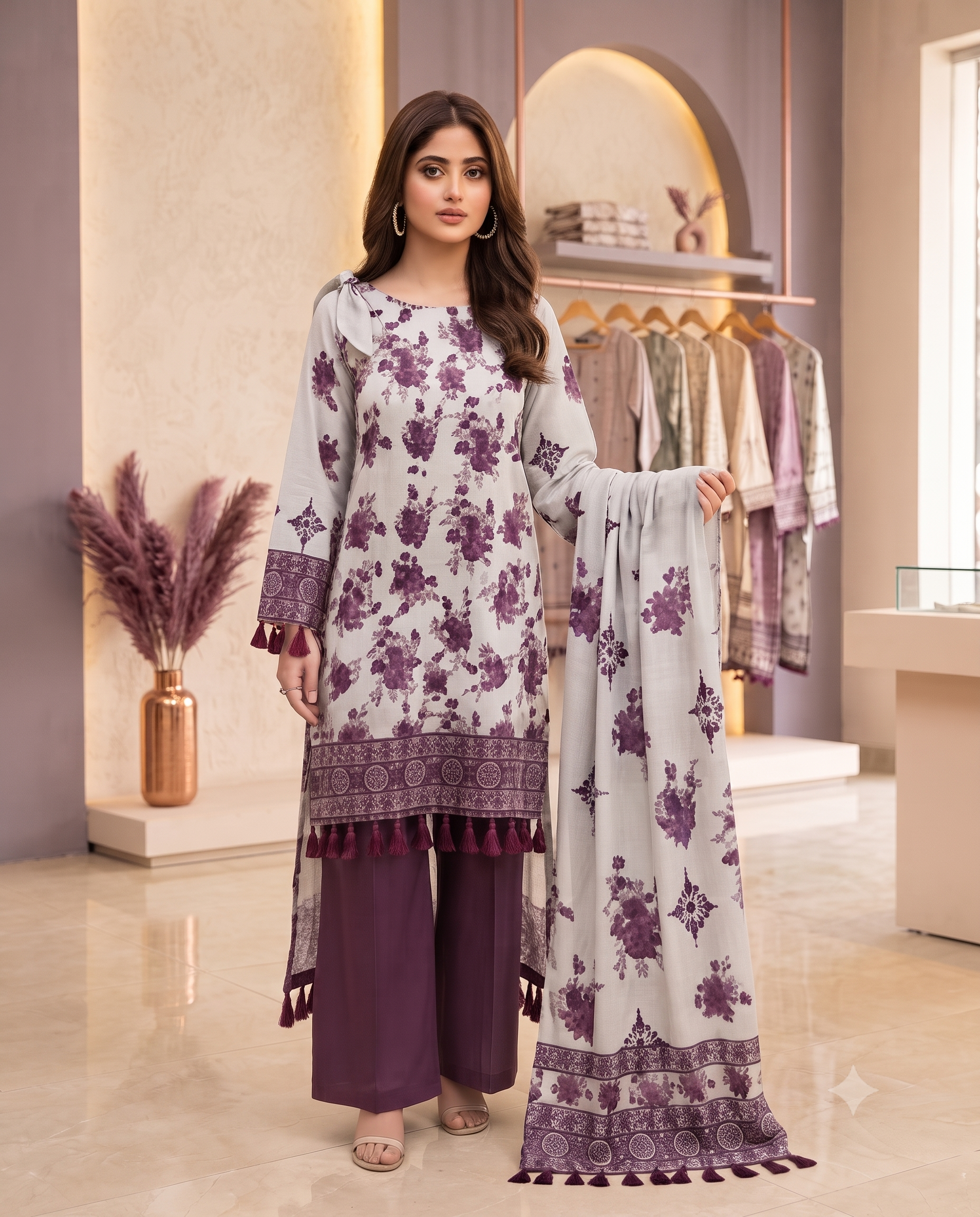 Alkaram Summer Collection – Digital Lawn 3 Piece Suit