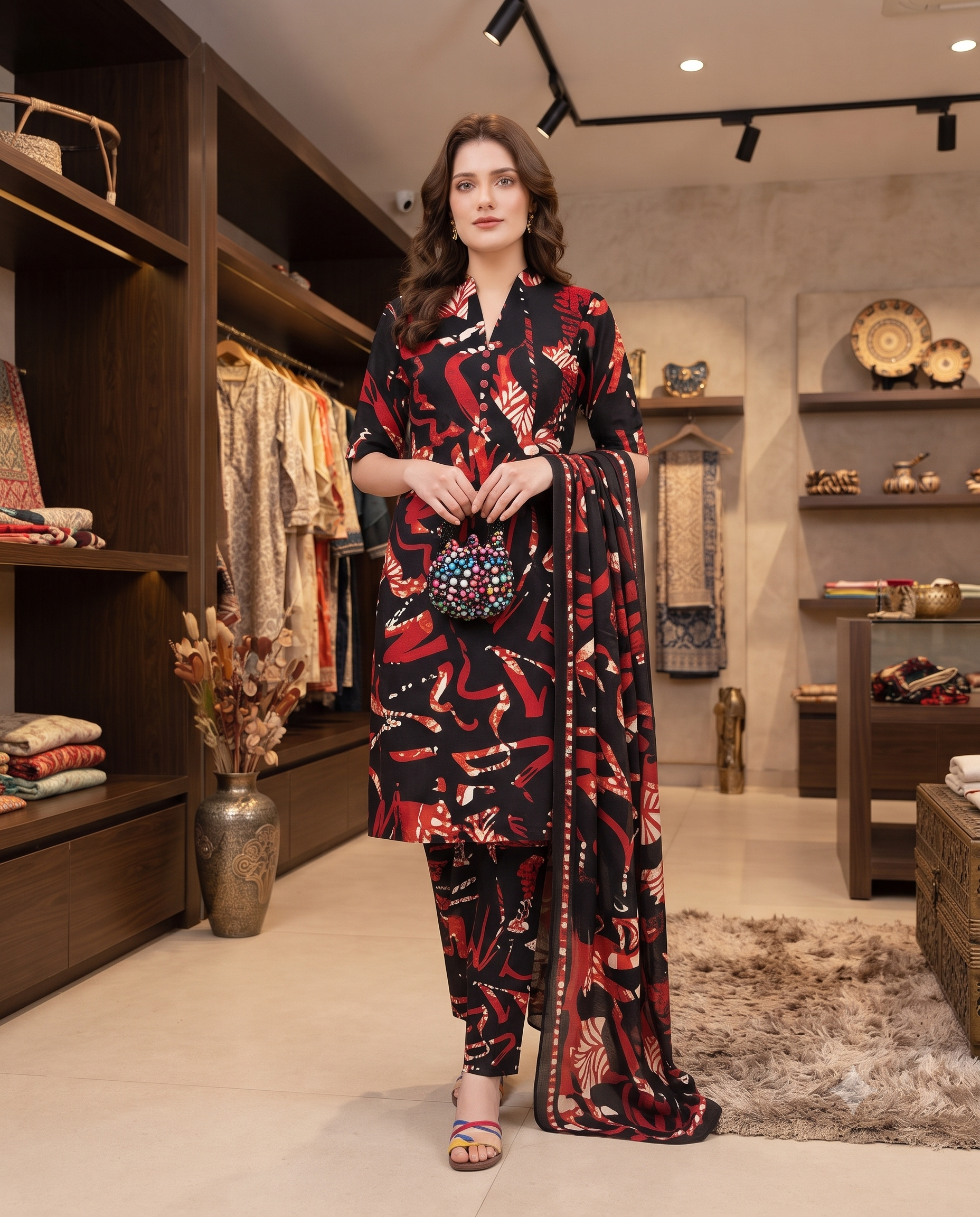 Bareeze by Amal Vol‑28 – Digital Premium Lawn 2 Piece Shirt & Trouser
